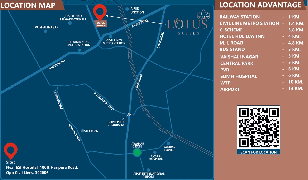 Lotus Suites Location